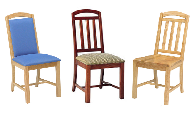 Mission Chairs w\/Wood & Upholstered Seat & Back Options